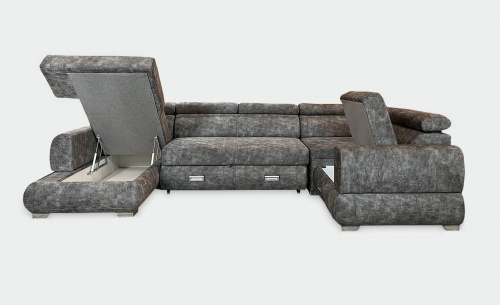 Угловой диван-кровать Прометей серый фото 5