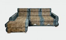 Угловой диван-кровать Прометей шоколад/малахит