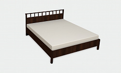 Кровать Sherlock Люкс с метал. основанием  орех шоколадный 1800 х 2000