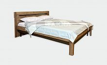 Кровать Афина с металлическим основанием Дуб Крафт/Венге 1400 х 2000