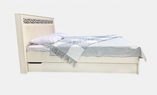 Кровать Ливадия с подъемным механизмом  weave светлый 1600 х 2000 фото 5
