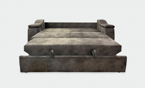 Прямой диван-кровать Бруно серый фото 2