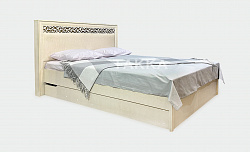 Кровать Ливадия с метал. основанием weave светлый 1600 х 2000