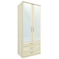 Шкаф для одежды и белья двухдверный с зеркалом Диана Д 6 